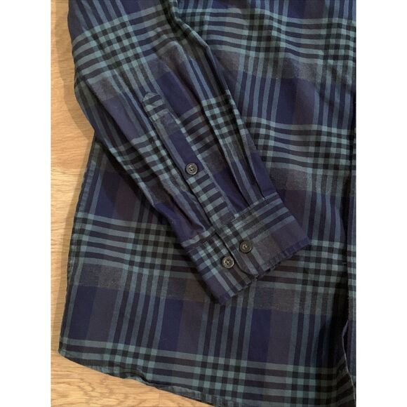 Orvis Men's Shirt Large Green/Blue/Black‎ Plaid Long Sleeve Button Down Casual - Picture 5 of 9